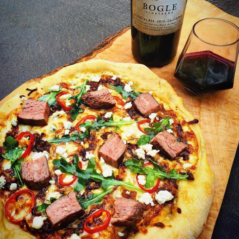 Provolone and Steak Pizza by Jamie H.