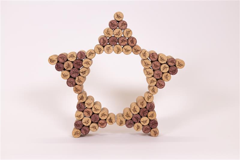 Wine cork star